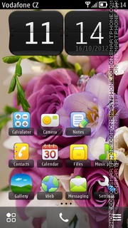 Flowers HD tema screenshot