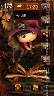 Young Witch theme screenshot