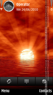 Скриншот темы Red Sunrise