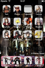 Final Fantasy VII theme screenshot