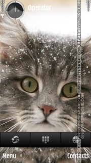 Capture d'écran Snow Cat thème