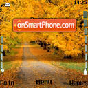 Capture d'écran Autumn Road thème