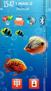 Aqua World tema screenshot