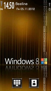 Windows 8 es el tema de pantalla