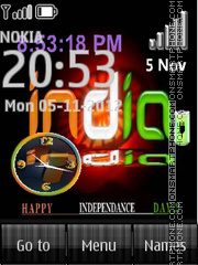India Dual Clock theme screenshot