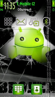 Broken Android tema screenshot
