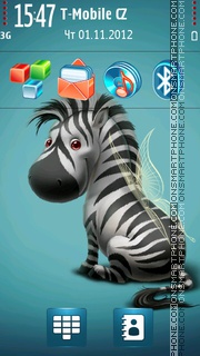Zebra 04 tema screenshot