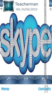 Capture d'écran Skype Logo thème