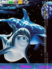 Capture d'écran Dolphins thème