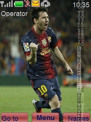 Messi best player tema screenshot