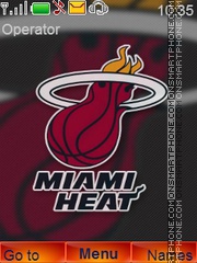 Miami Heat theme screenshot