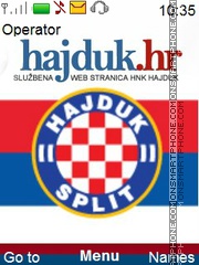 Скриншот темы Hajduk Split