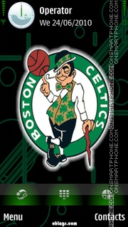 Boston Celtics tema screenshot