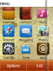 Capture d'écran Samsung Menu v3 thème