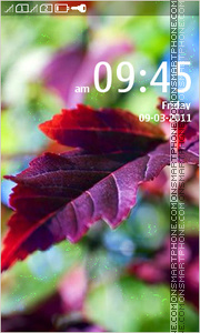 Capture d'écran Autumn leaf 03 thème