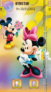 Mickey & Minnie theme screenshot