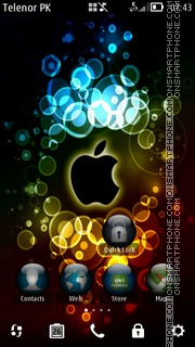 Capture d'écran Apple Bokeh thème