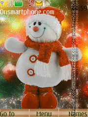 Capture d'écran New Year Snowman thème