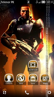 Capture d'écran Mass Effect thème