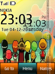 One piece clock 01 tema screenshot