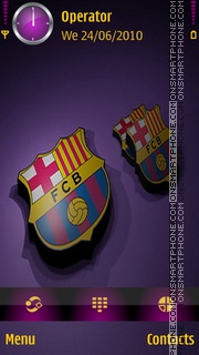Скриншот темы Barcelona Logo