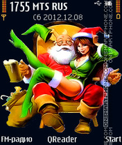 Capture d'écran Happy-Santa thème