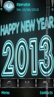 Happy New Year Neon es el tema de pantalla