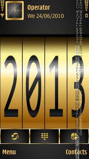Capture d'écran New 2013 Golden thème