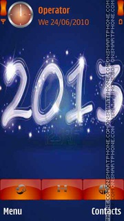 Capture d'écran New Year 2013 thème