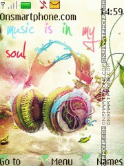 Music is my soul 01 tema screenshot