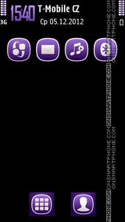 Capture d'écran Midnight Purple thème