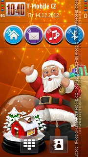 Christmas Orange HD theme screenshot