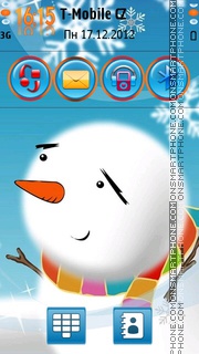 Snowman 09 theme screenshot