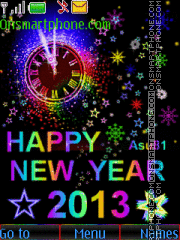 Happy New Year 2013 theme screenshot