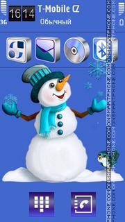 Snowman 10 theme screenshot