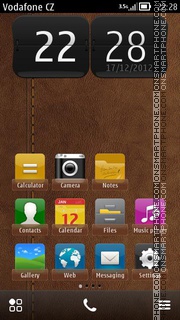 Brown Leather v2 Theme-Screenshot