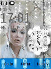 Lady winter theme screenshot