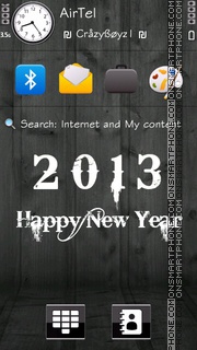 2013 New Year theme screenshot