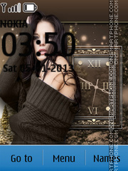 Winter Girl tema screenshot