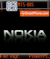 Nokia Black 3 theme screenshot
