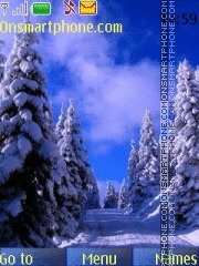 Winter Road theme screenshot