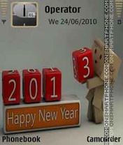 Скриншот темы 3D Blocks 2013