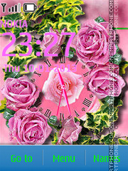 Capture d'écran Pink roses thème