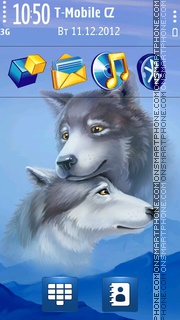 Wolves Real Love. tema screenshot
