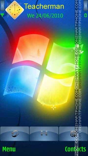 Glowing Windows es el tema de pantalla