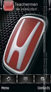 Capture d'écran Honda Red Logo thème