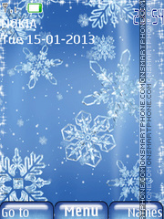 Capture d'écran Snowflakes thème
