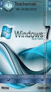 Windows 7 Blue es el tema de pantalla