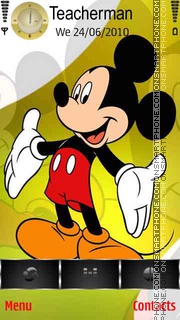 Скриншот темы Mickey Mouse