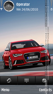 Capture d'écran Audi thème